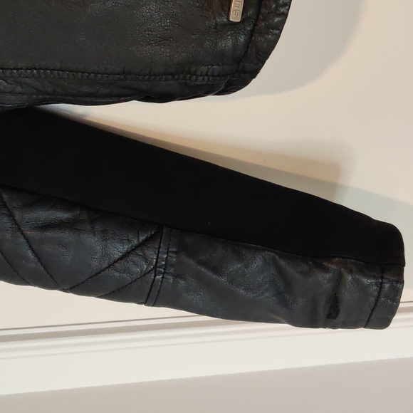 *host pick* SUPERDRY Angel Nappa Leather Biker Jacket. SIZE large. - Picture 5 of 9